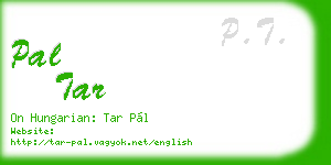 pal tar business card